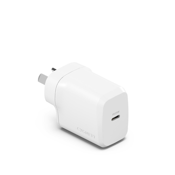 Cygnett PowerPlus 25W GaN USB-C Wall Samsung Charger Adapter - White