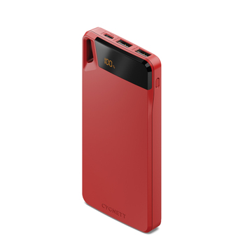 Cygnett Gen4 Boost 10000mAh Power Bank Portable Charger - Red