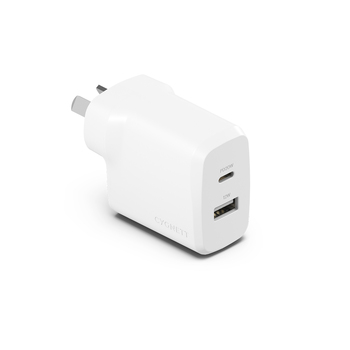 Cygnett PowerPlus 32W USB-C & USB-A Dual Ports Wall Charger - White