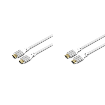 2PK Cygnett Unite 8K Resolution HDMI to HDMI Braided Cable 1.5m - White