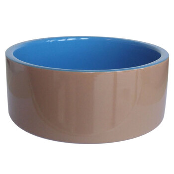 17cm Deluxe Ceramic Pet Bowl Blue