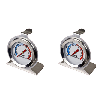2PK Davis & Waddell Oven Thermometer Stainless Steel 7cm - Silver