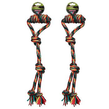 2PK Paw Play 45cm Stretch Tug Rope 220g