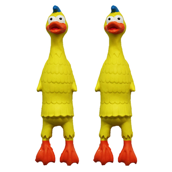 2PK Paw Play 33cm Latex Duck