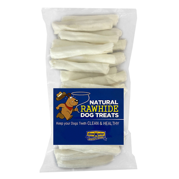 30pc Natural Rawhide Dog Treats Small Plain Retrievers