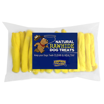 30pc Natural Rawhide Dog Treats Small Chicken Retrievers