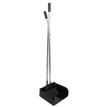 Metal Standing Pet Dog Pooper Scooper Tray Black 83cm