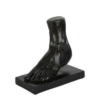 Belle Morton Foot Polyresin Sculpture Tabletop Home Decor 24cm - Black