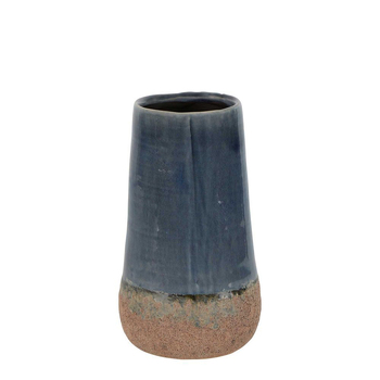 Belle Dip Dye Ceramic Flower Pot/Planter Tall 22.5cm Home Decor - Blue