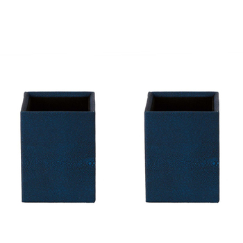 2PK Belle Hunter Brush Box Organiser Holder Storage 12cm - Midnight