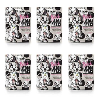 6PK Disney Animal Series Patch Skincare Scented Sheet Face Mask 25ml Coconut