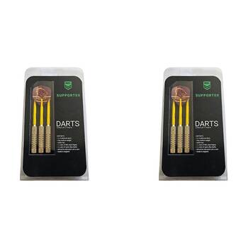2x 3pc NRL Darts Brisbane Broncos Team Design Flights & Shafts Case Included