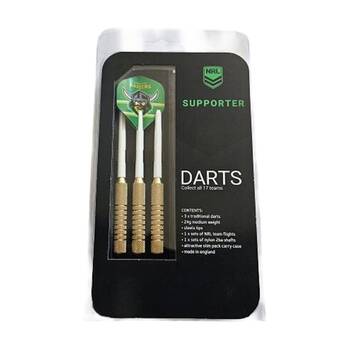 3pc NRL Darts Canberra Raiders Team Design Flights & Shafts Case Included