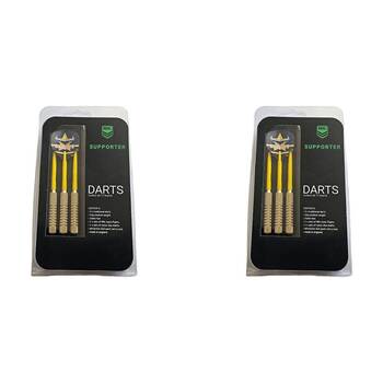 2x 3pc NRL Darts Nth Qld Cowboys Team Design Flights & Shafts Case Included