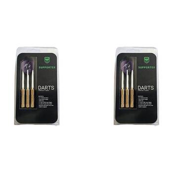 2x 3pc NRL Darts Melbourne Storm Team Design Flights & Shafts Case Included