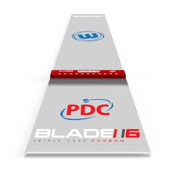 Winmau PDC Clearzone Dart Mat Triple Core Carbon Playing Surface Grey