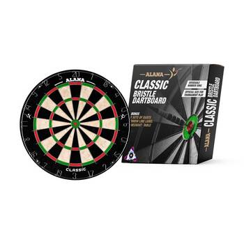 Alana Classical Bristle Round Wire Spider Dartboard w/ 2 Sets Brass Darts