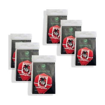 6x 3pc NRL Dart Flights St George Dragons Team Design Metronic England Made