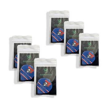 6x 3pc NRL Dart Flights Knights Newcastle Team Design Metronic Pack England Made