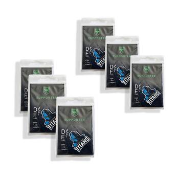 6x 3pc NRL Dart Flights Gold Coast Titans Team Design Metronic Pack England Made