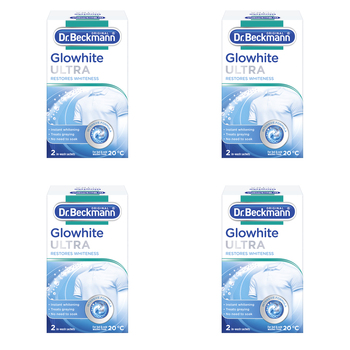 4x 2pc Dr Beckmann Glow White Ultra Clothes Laundry Detergent