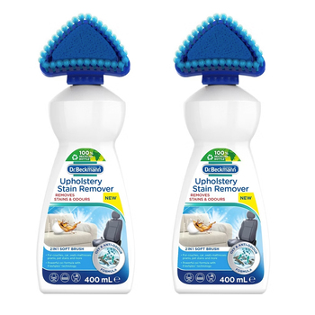2PK Dr Beckmann Upholstery Stain Remover With Scrubbing Head 400ml