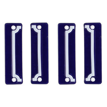 2x 2pc Esschert Design Enamel House Number Frame Home Decor 11.8cm Blue