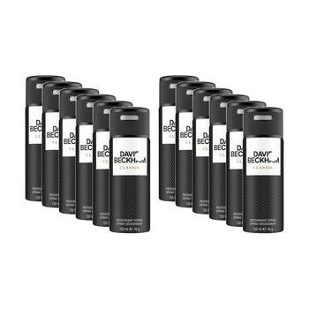 12PK David Beckham Classic Body Spray Mens Fragrance 150mL