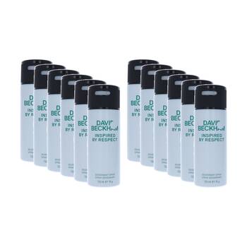 12PK David Beckham Inspired By Respect Body Spray Mens Fragrance 150mL