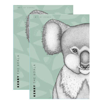 2PK LMD Dots By Donna Koala Animal Cotton Tea Towel 50x70cm