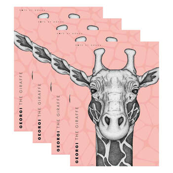 4PK LMD Dots By Donna Giraffe Animal Cotton Tea Towel 50x70cm