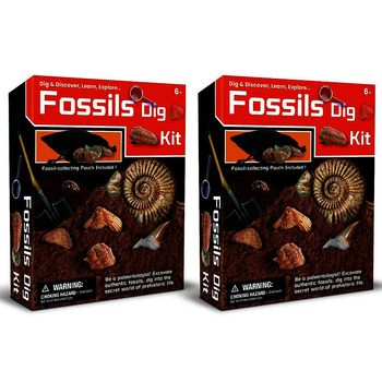 2PK Kaper Kidz Dig & Discover Fossils Dig Mining/Excavation Kit 6y+