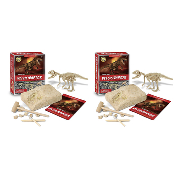 2PK Kaper Kidz Dig & Discover Velociraptor Dig/Excavation Kits 6y+