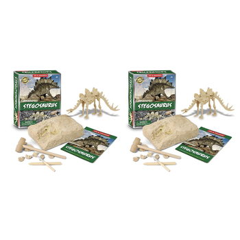 2PK Kaper Kidz Dig & Discover Stegosaurus Dig/Excavation Kits 6y+