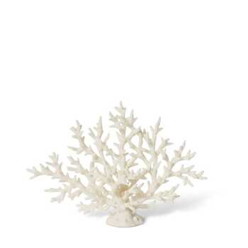 E Style 28cm Resin Coral Staghorn Sculpture - White