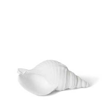 E Style 25cm Resin Conch Shell Sculpture - White