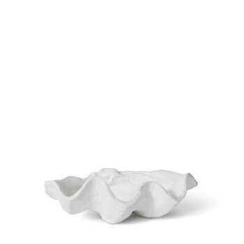 E Style 21cm Resin Clam Shell Sculpture - White