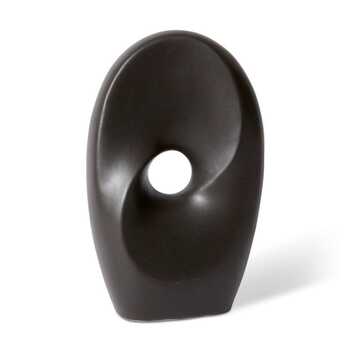 E Style 30cm Ceramic Georgia Sculpture - Black