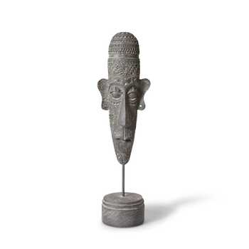 E Style 43cm Cement Ryder Sculpture - Antique Brown