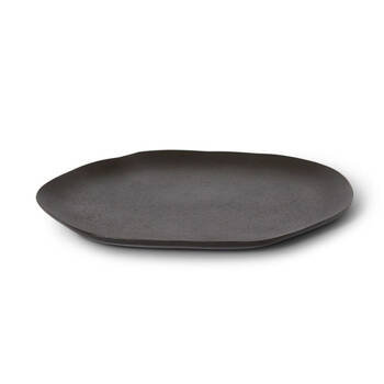 E Style Decor Abelia Decorative Tray Home Tabletop Display 34cm Round Black