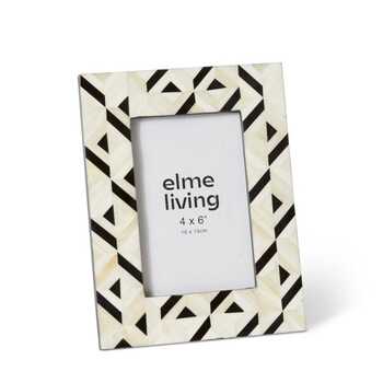 E Style Colter Bone/Glass/MDF 4x6" Photo Frame