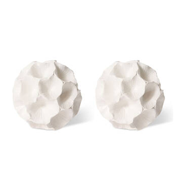2PK E Style Miriam Sculpture Tabletop Home Decor 10cm White