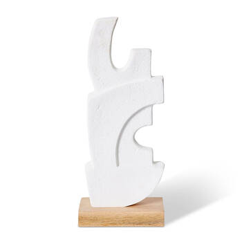 E Style Muzaffar Sculpture Tabletop Home Decor 48cm White/Natural