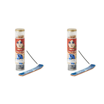 2PK 100pc Pilbeam Living Do What Makes You Happy Incense w/ Holder - Rose Oud