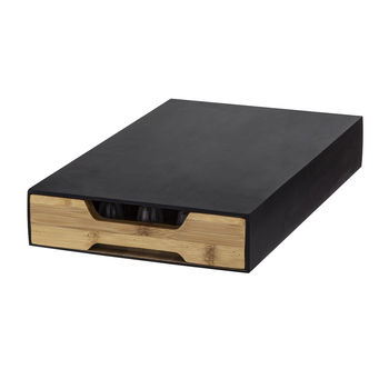 Leaf & Bean Bamboo Coffee Machine Board w/ 40 Capsule Drawer