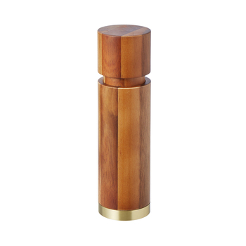 Davis & Waddell Acacia/Brass Pepper Mill 5x18cm Natural