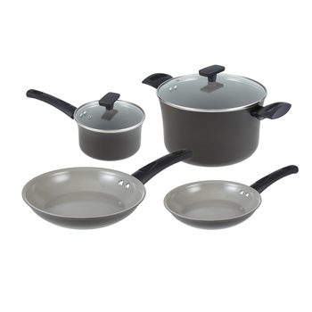 4pc Davis & Waddell Thornbury Aluminium Cookware Set - Brown/Beige