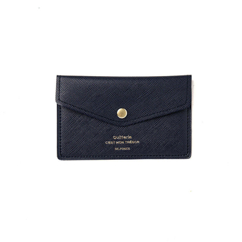 Delfonics Quitterie PVC Card Wallet Case 11.5cm - Dark Blue