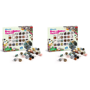 2x 48pc Kaper Kidz Ultimate Rocks & Minerals Collection Kids/Childrens Toy 8y+