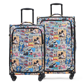 2pc Disney 25"/28" Trolley Checked Suitcase Luggage M/L Comic Character